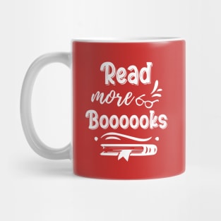 Read More Books Halloween Cute Ghost Boo Librarian Teacher, read more boooooks Mug